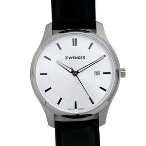 Swiss Wenger 43mm White Dial Mens Brand New in Box Swiss Made Watch